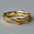 Lava Textured Band Ring