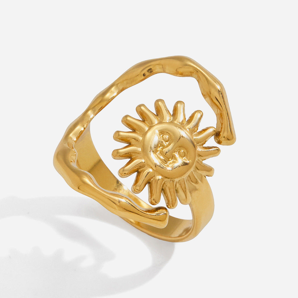 Sun & Moon Open Ring