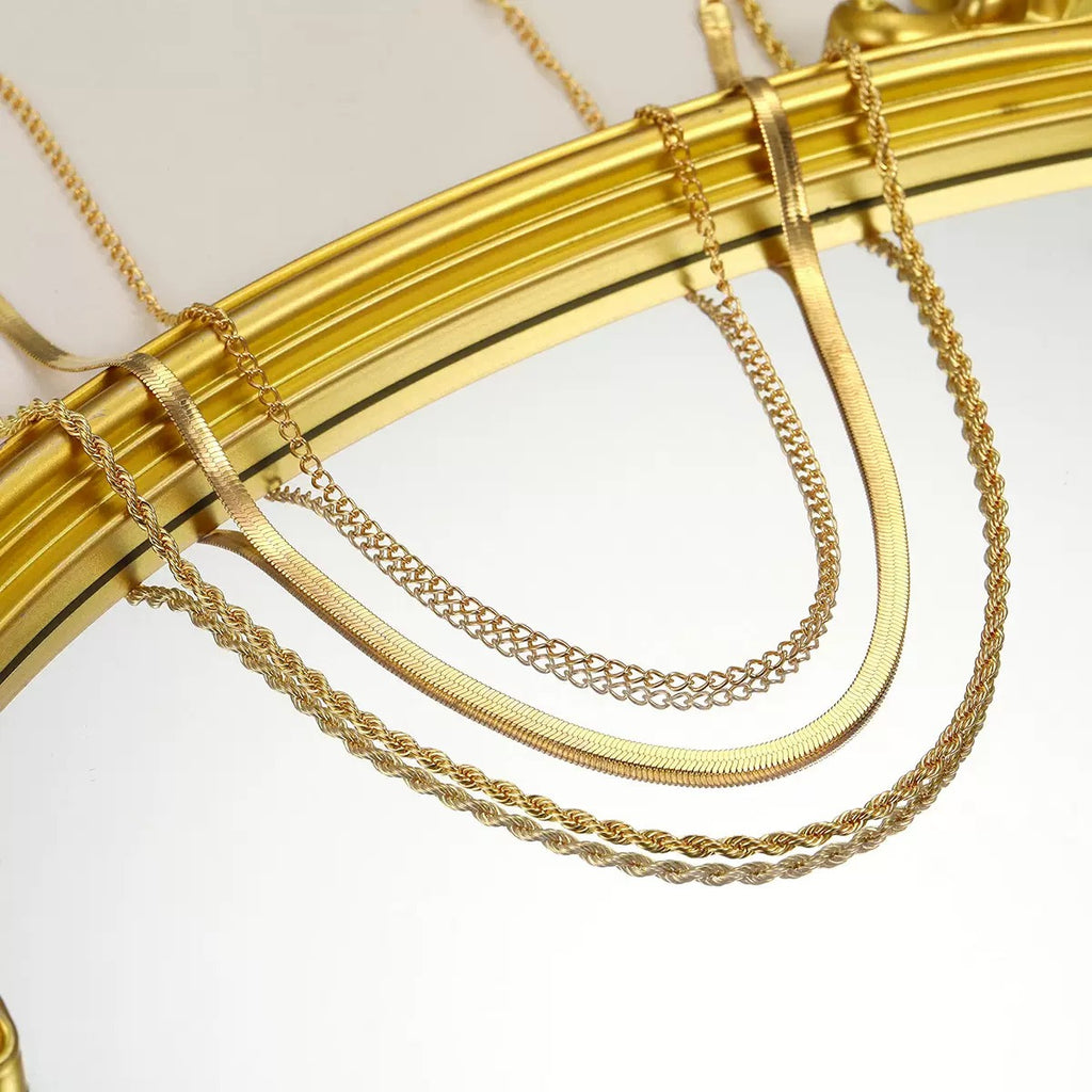 Layered Snake Chain Necklace