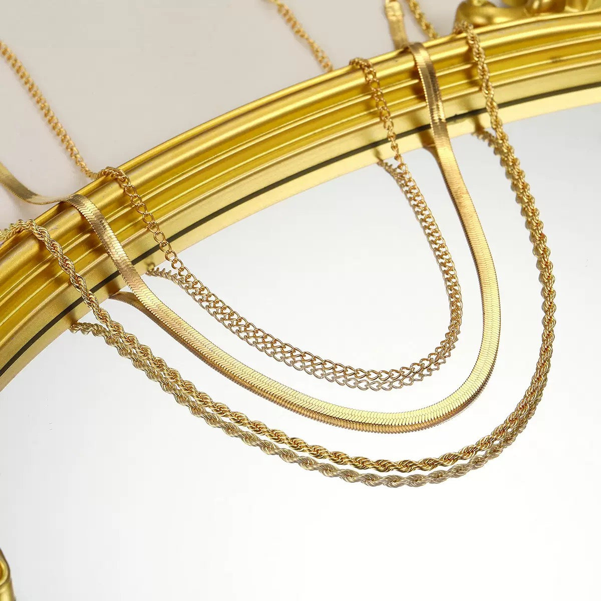 Layered Snake Chain Necklace