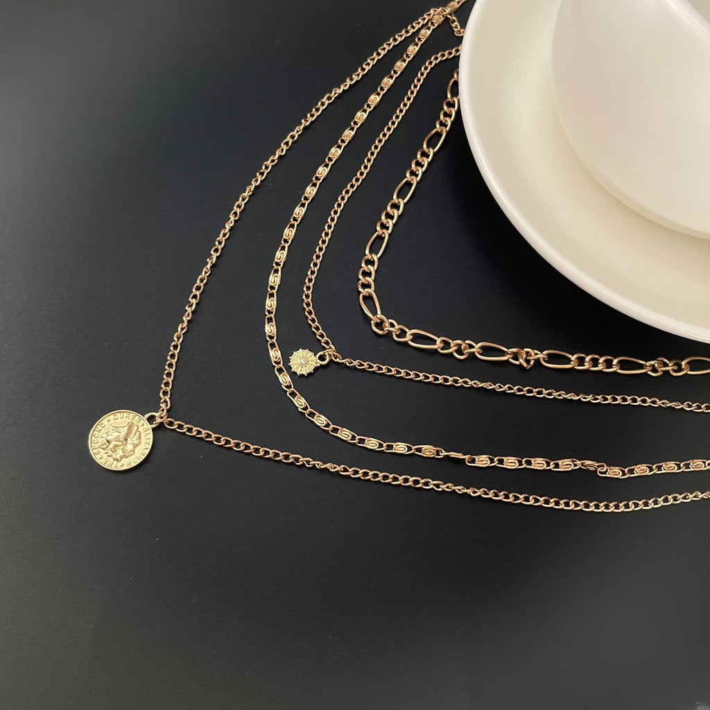 Layered Coin Necklace