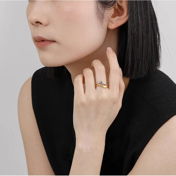 Wave Open Ring