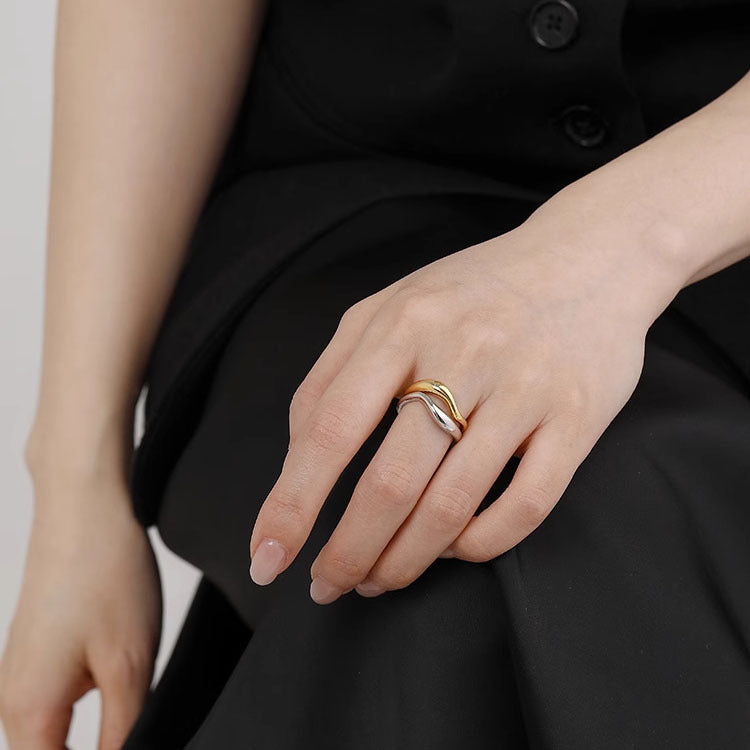 Wave Open Ring