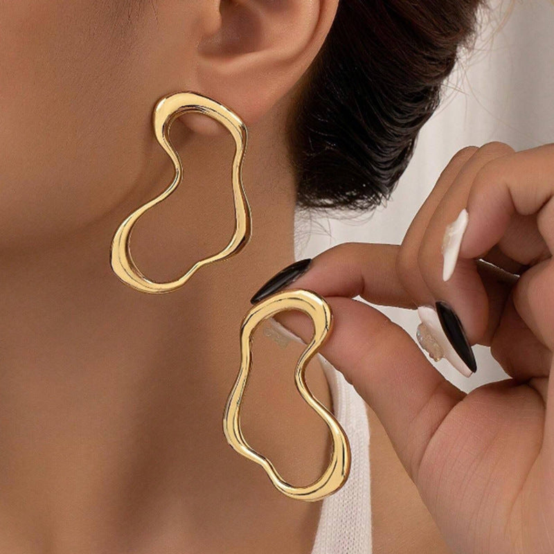 Sculpted Geometric Earrings