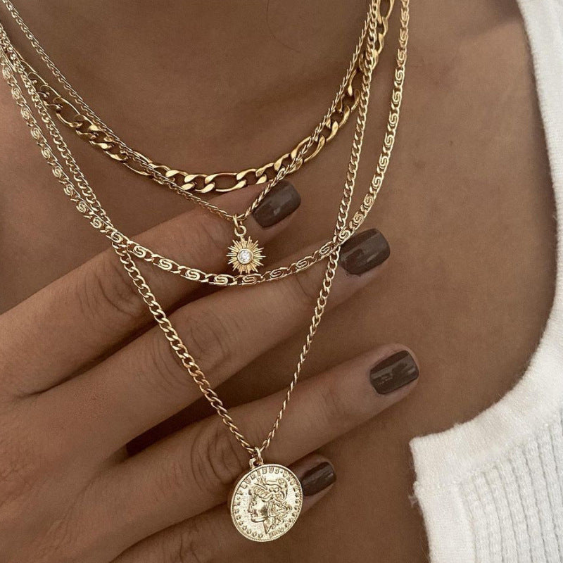 Layered Coin Necklace