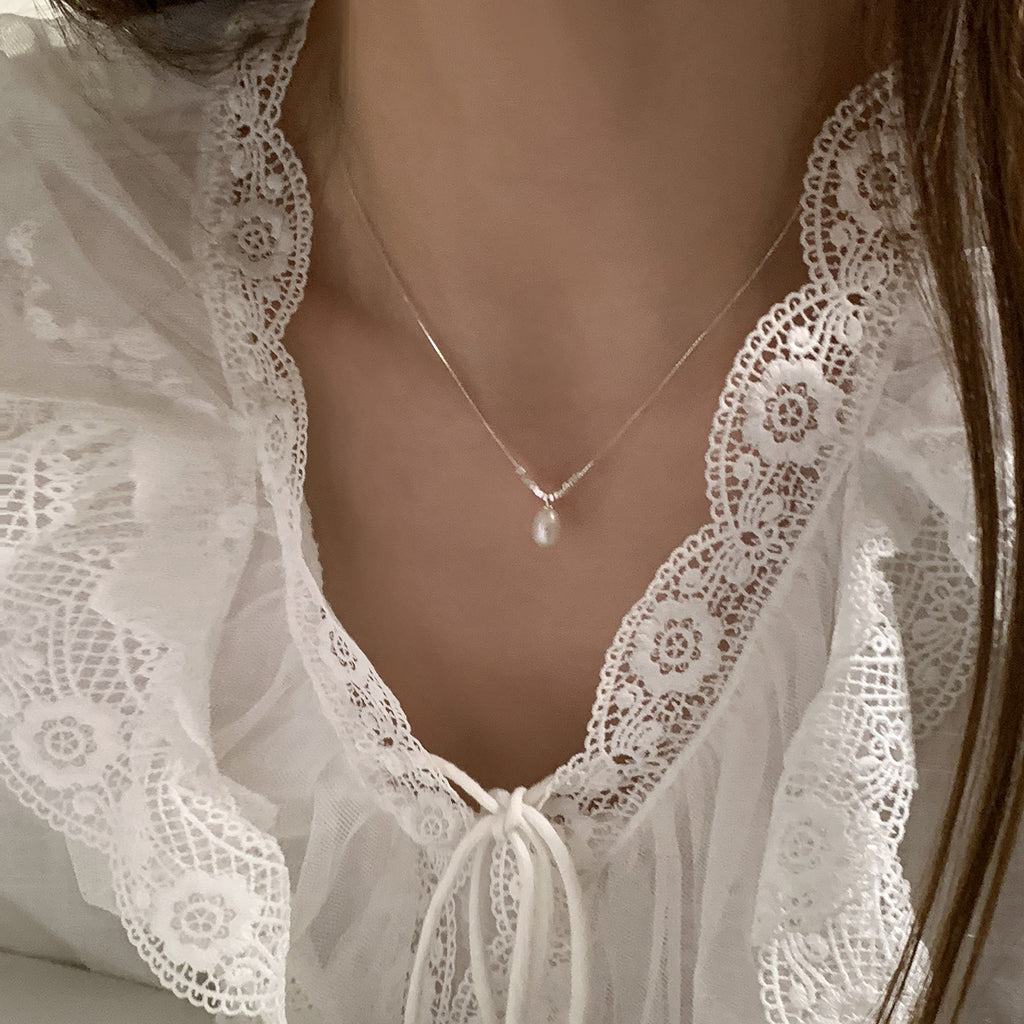 Pearl & Sterling Silver Necklace