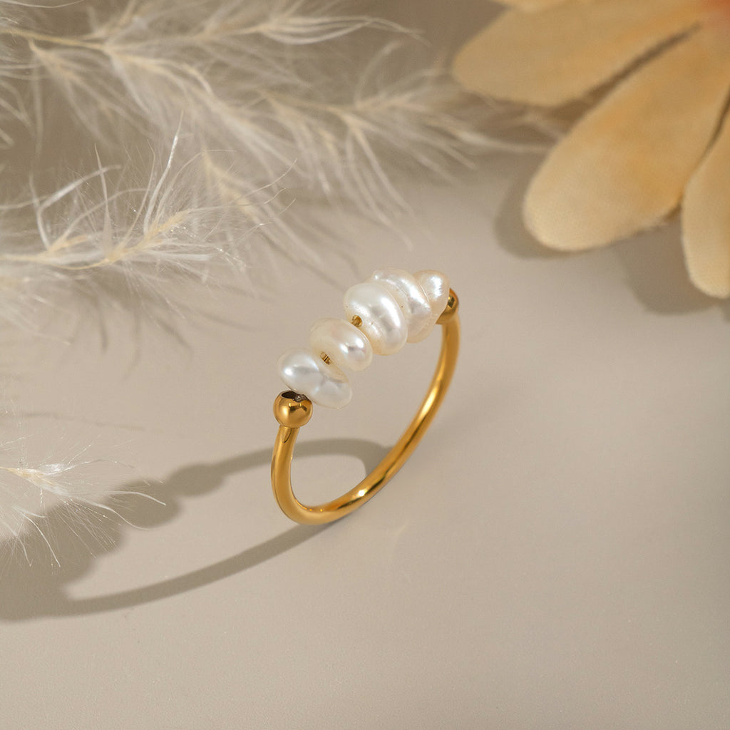 Pearl Solitaire Ring