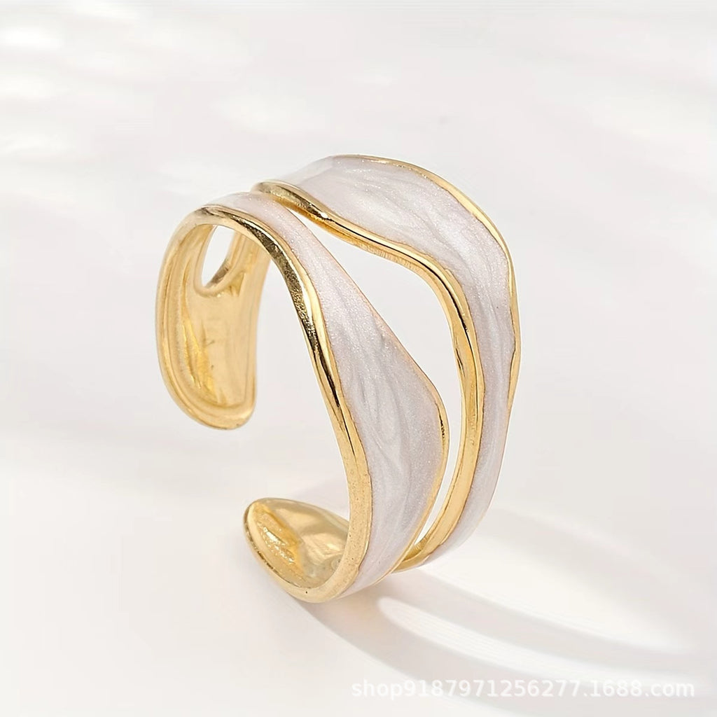 Enamel Inlay Ring