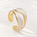 Enamel Inlay Ring