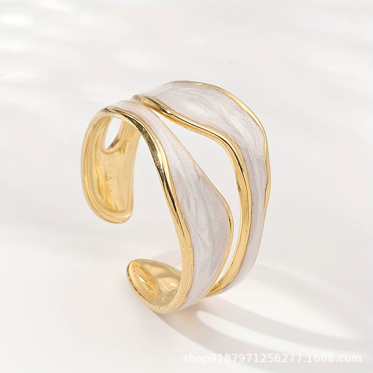 Enamel Inlay Ring