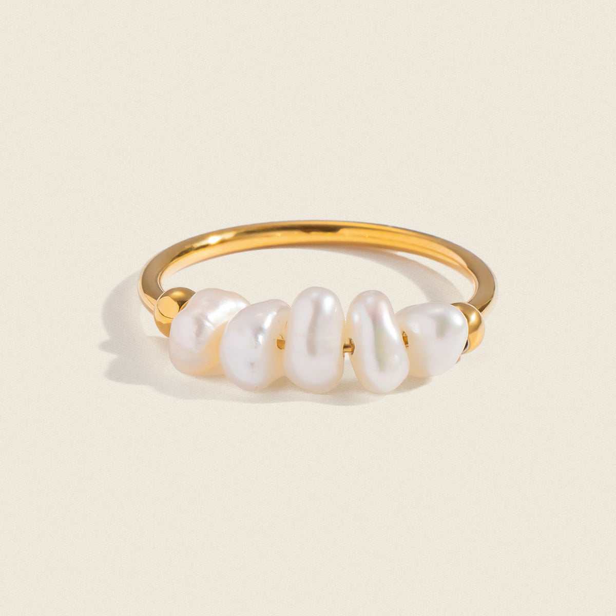 Pearl Solitaire Ring